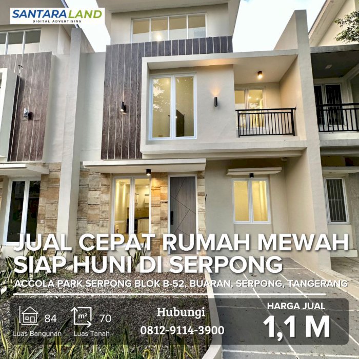 JUAL CEPAT RUMAH MEWAH SIAP HUNI DI SERPONG