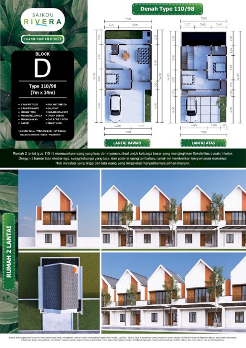 Jual Perumahan Type 98/110