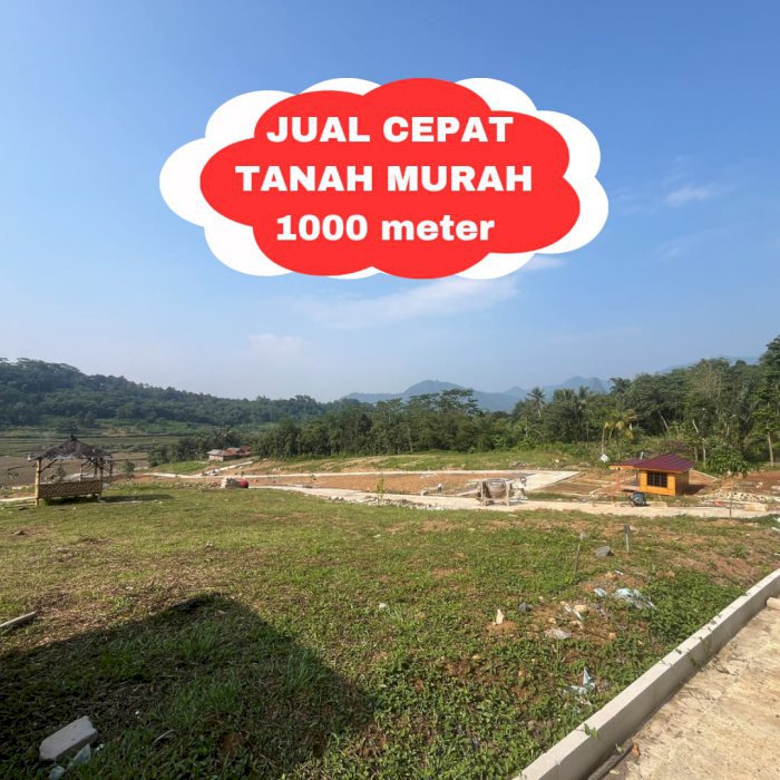 Tanah murah area wisata 500ribu/meter di bogor