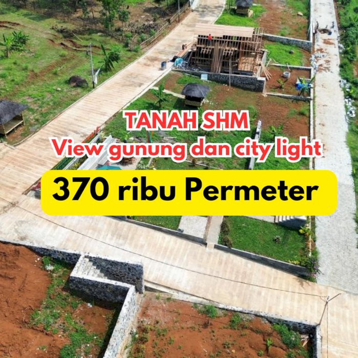 Tanah murah harga termasuk balik nama SHM