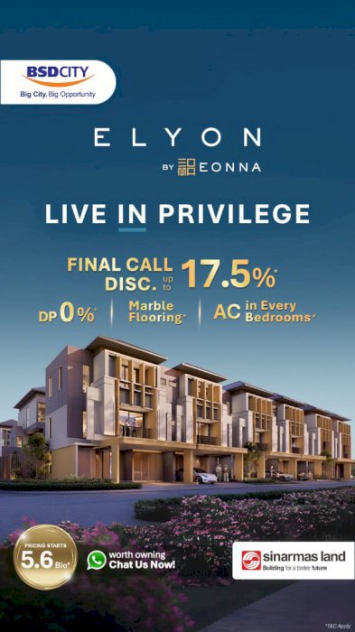 Jual Rumah 3 Lantai Full Furnished Di Tangerang Selatan