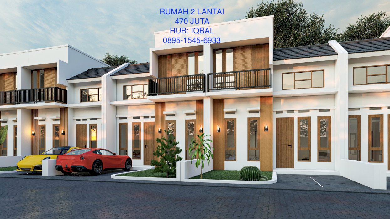 Rumah 2 lantai  BISA CUSTOM DENAH full bata merah  KPR BTN SYARIAH