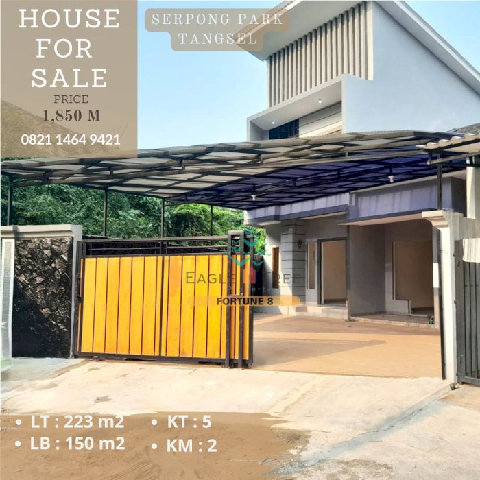 Dijual Murah Rumah di Serpong Park