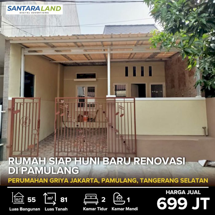 RUMAH SIAP HUNI DI PAMULANG – TANGERANG SELATAN