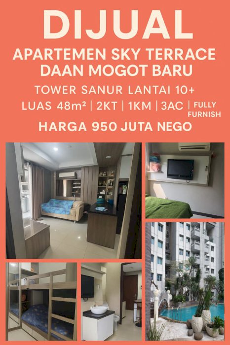 Dijual Cepat Apartemen Sky Terrace – Daan Mogot Baru, Jakarta Barat