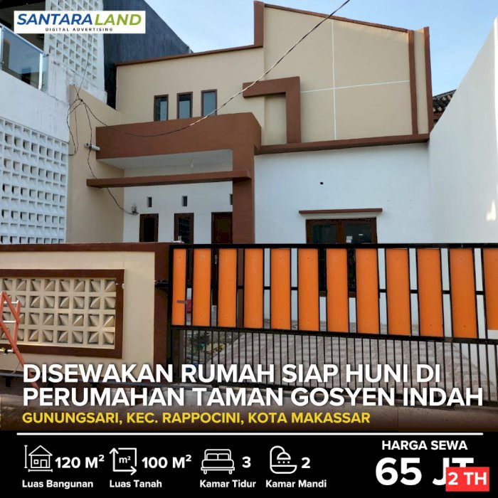 Disewakan Rumah Siap Huni di Makassar