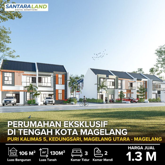 PERUMAHAN EKSKLUSIF DI TENGAH KOTA MAGELANG – PURI KALIMAS 5
