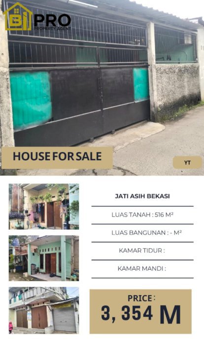 Di jual rumah kostan dan kios strategis di Jati Asih Bekasi