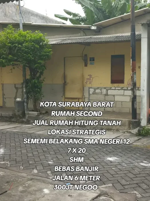 KOTA SURABAYA BARAT RUMAH SECOND JUAL RUMAH HITUNG TANAH