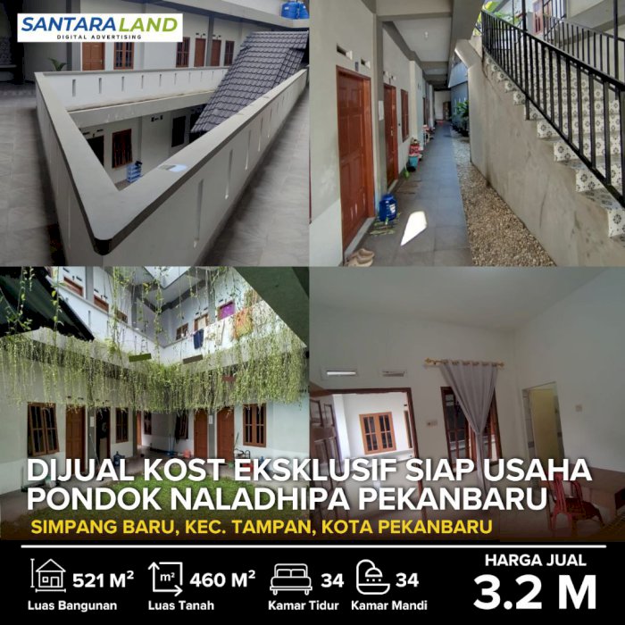 DIJUAL KOST EKSKLUSIF SIAP USAHA – PONDOK NALADHIPA PEKANBARU