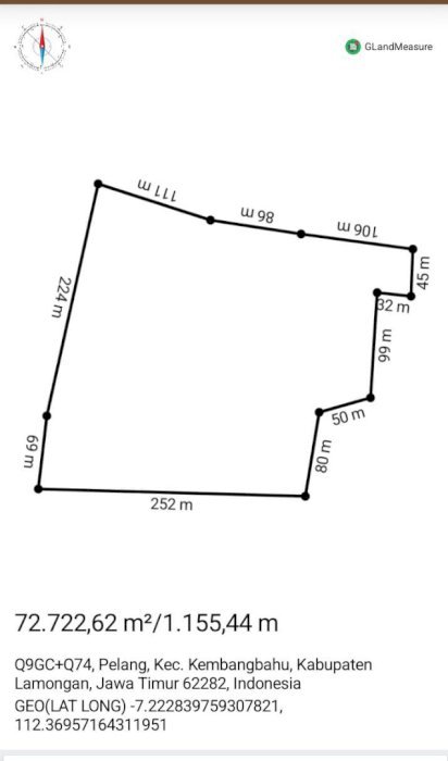 Tanah Untuk di jual luas -+ 60.800m persegi