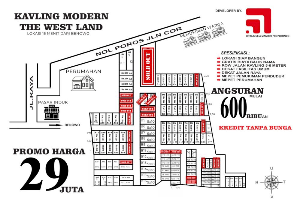 DIJUAL TANAH KAVLING MURAH DI GRESIK