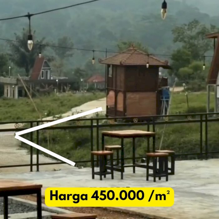 Jual cepat tanah murah akses mobil  450rb/meter di bogor