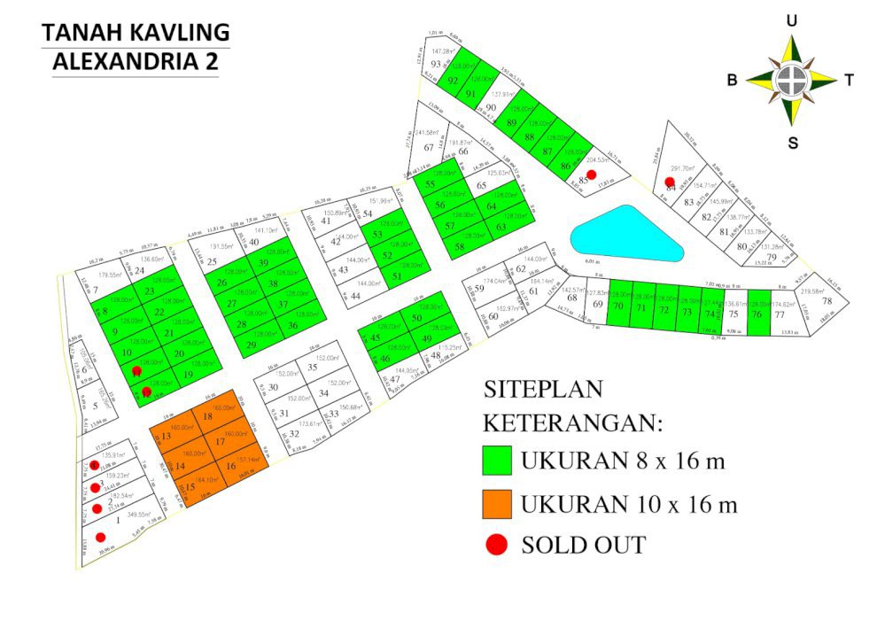Investasi Cerdas! Kavling Premium di Gg. Alexandria 2 - Uk. 8 x 16 m