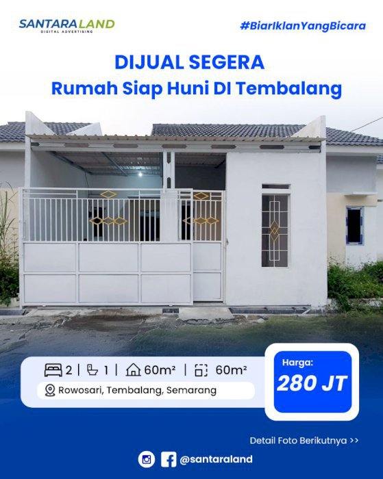 DIJUAL SEGERA Rumah Siap Huni DI Tembalang