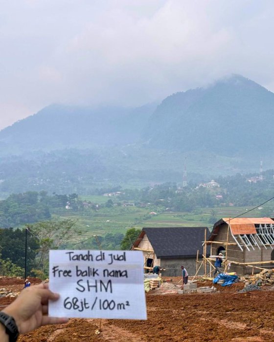 Jual tanah murah masuk mobil include BBN SHM  BBN bogor