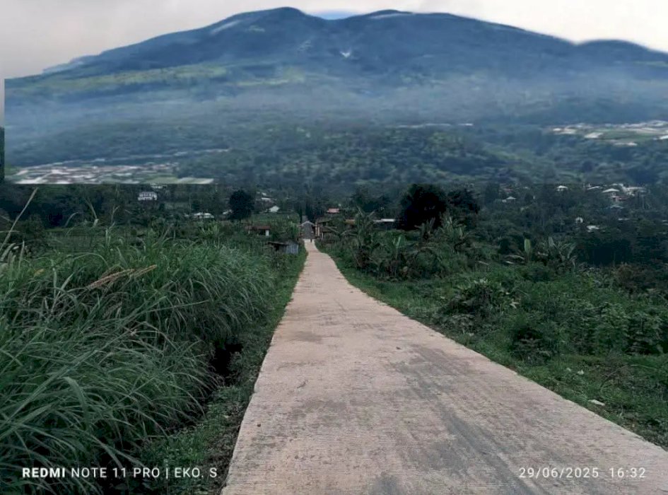 Tanah Strategis Pemandangan Gunung Menakjubkan Cocok untuk Investasi