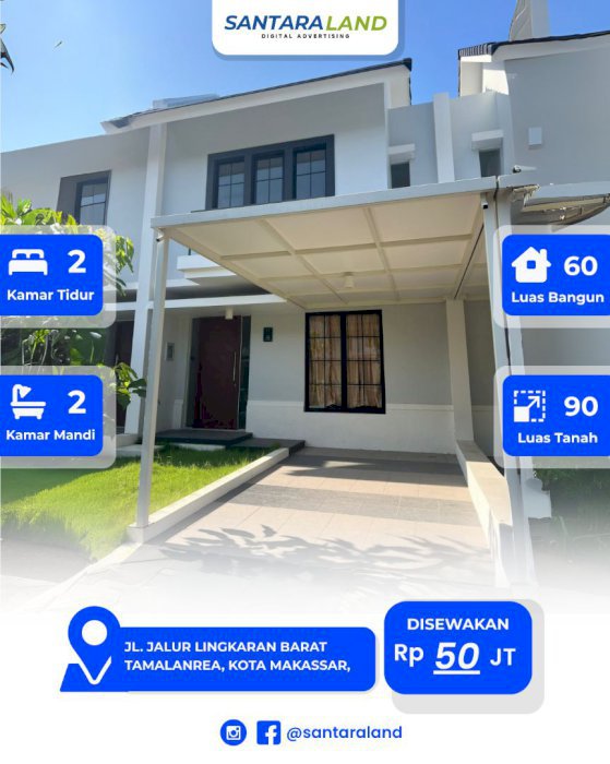 DISEWAKAN RUMAH DI CLUSTER RED TERRACOTA