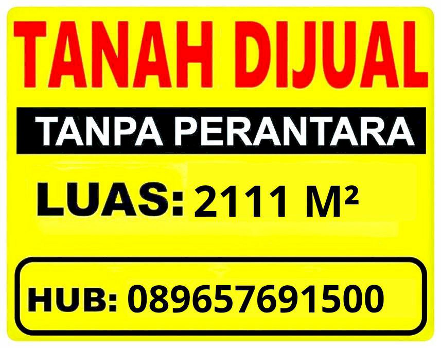Dijual tanah 2111m² di jalan utama wisata Pantai Drini dan Krakal