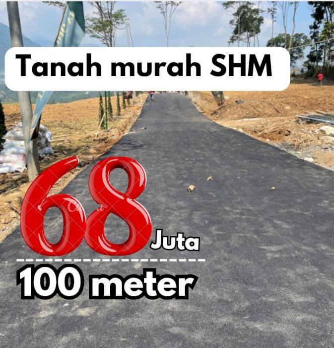 Jual tanah murah pinggir jalan raya SHM siap bangun