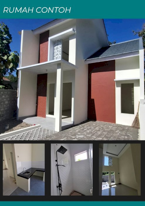 Tampak dua lantai, tapi cukup satu lantai saja.  bonus motor listrik