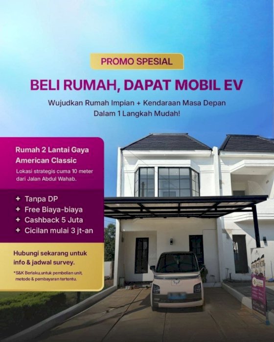 Cluster mewah classic 2 lantai mepet jaksel dan tangsel