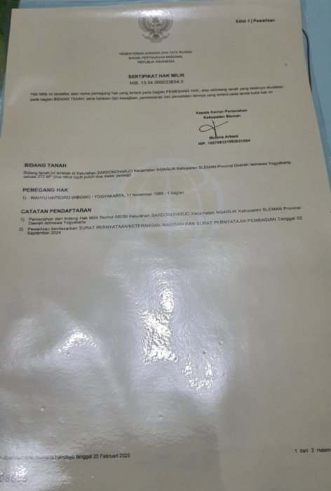 Tanah Murah dekat Jalan Kaliurang, Jogja