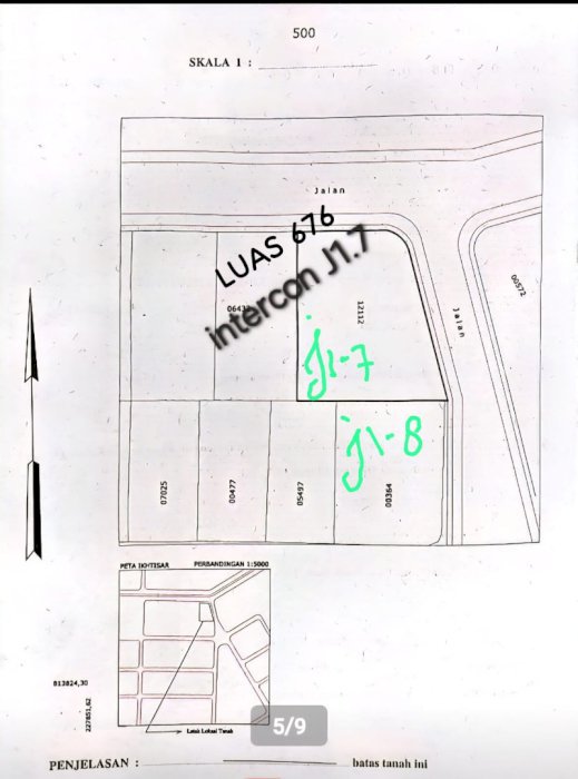 Dijual tanah di intercon