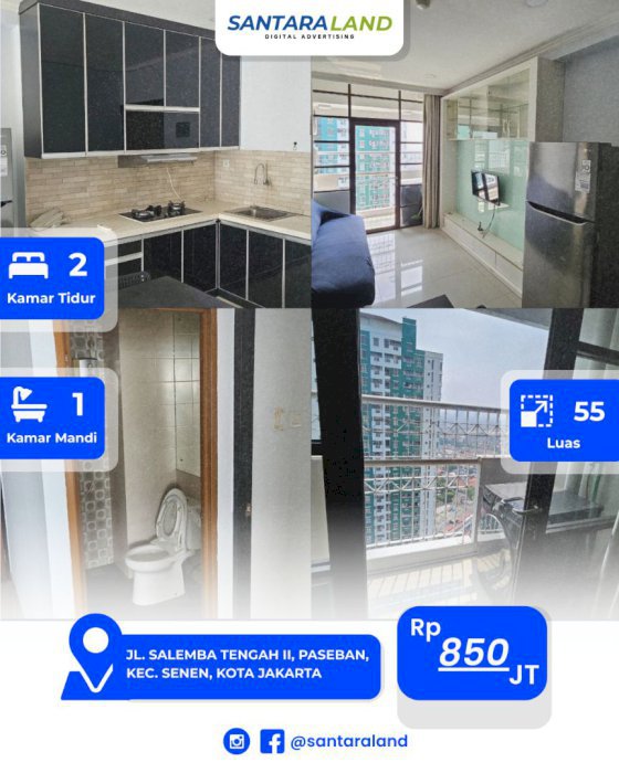 DIJUAL UNIT APARTEMEN MEWAH FULL FURNISHED