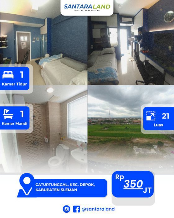 DIJUAL APARTEMEN STUDENT CASTLE – YOGYAKARTA