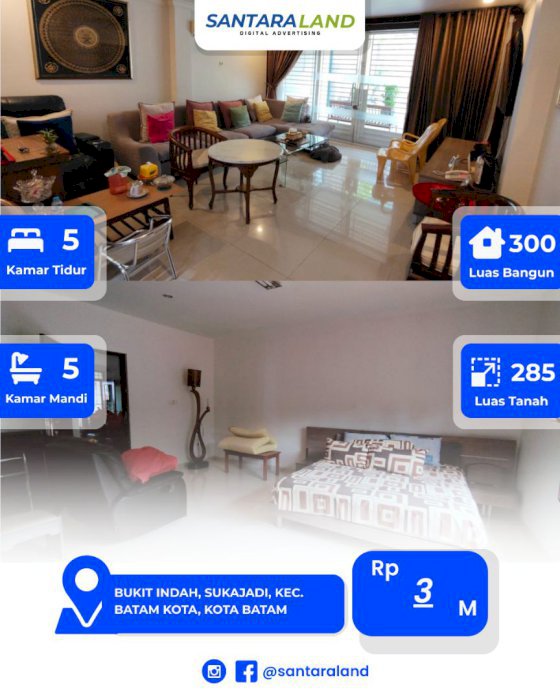 IJUAL RUMAH LOKASI STRATEGIS DI SUKAJADI – BATAM