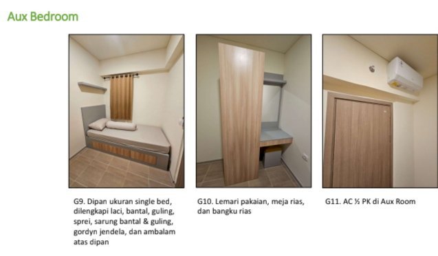 Di sewakan Apartemen Full Furnished  Strategis di Cikarang Selatan