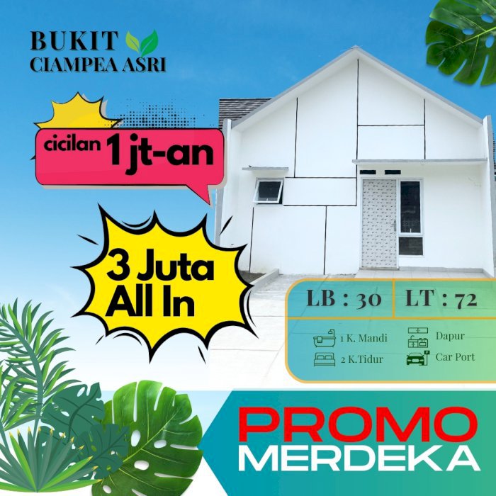 Perumahan Di Bogor Murah Bukit Ciampe Asri Tanpa Dp Angsuran Cuma 2Jta