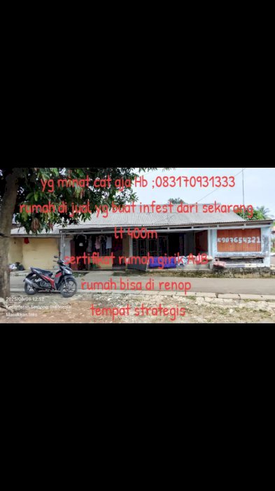 Rumah dan kontrakan 6 pintu dan warung