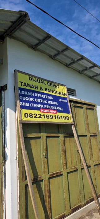 Dijual toko dan tanah, bagus untuk usaha