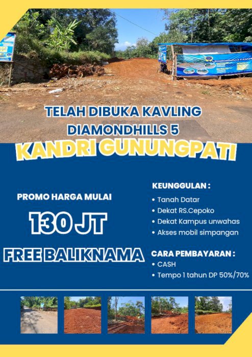 Tanah kavling murah di Gunungpati Semarang