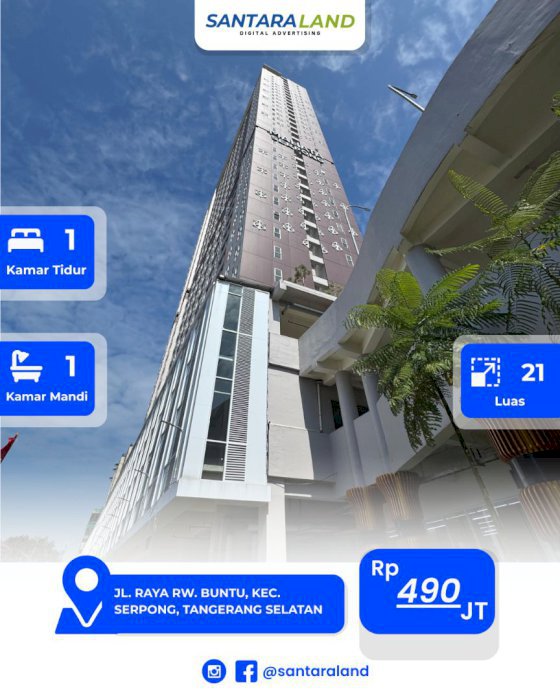 DIJUAL APARTEMEN SAMESTA MAHATA SERPONG – TIPE STUDIO