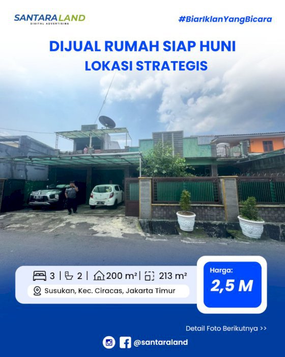 DIJUAL RUMAH SIAP HUNI LOKASI STRATEGIS - Jakarta Timur