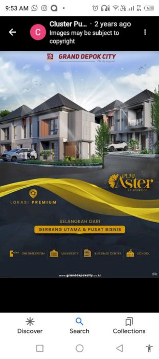 DIJUAL RUMAH 2 LANTAI PURI ASTER GRAND DEPOK CITY - DEPOK JAWA BARAT