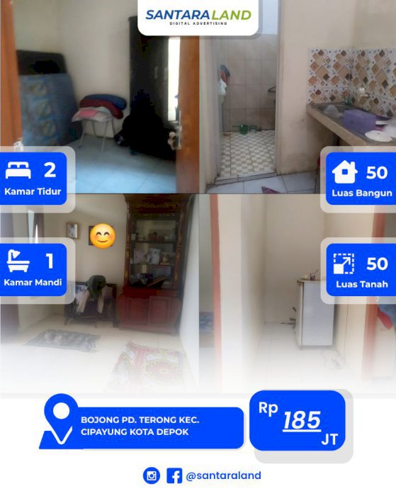 DIJUAL Rumah SHM Harga Merakyat di Pondok Terong, Depok
