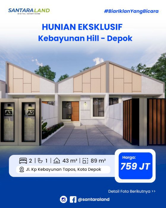 Hunian Eksklusif di Kebayunan Hill, Depok