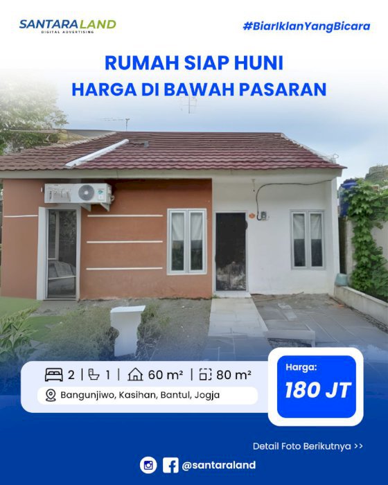 Jual Rugi Rumah Siap Huni + AC – Harga di Bawah Pasaran