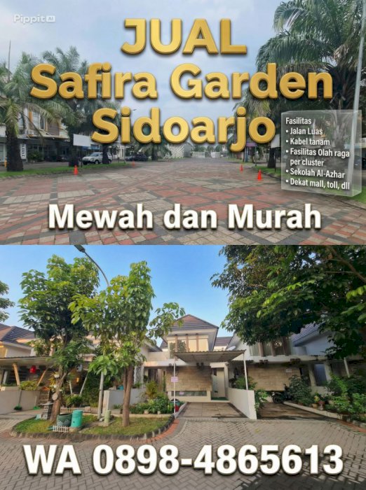 Jual Rumah Safira Garden Sidoarjo, Cluster Abhinaya, Jalan Lebar 22Mtr