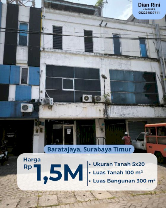 Dijual RUKO 4 Lantai Jl. Ngagel Jaya Indah Surabaya - Timur