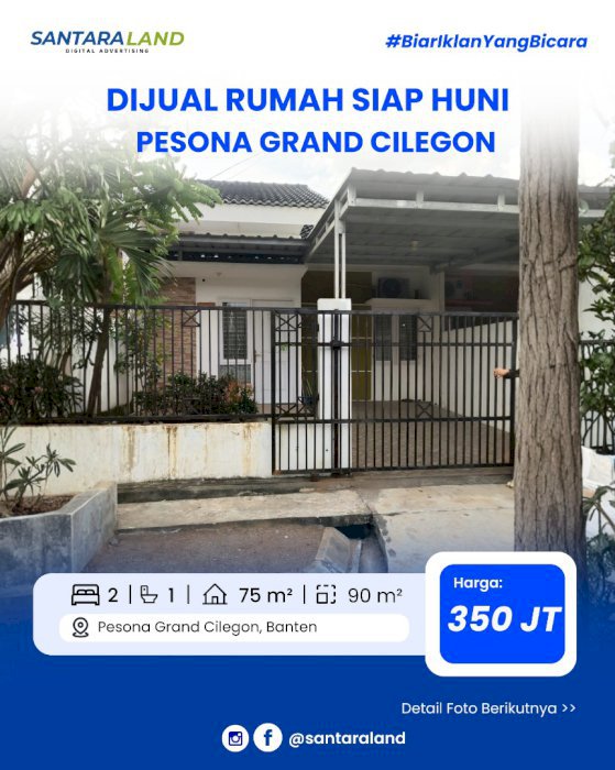 Dijual Rumah Siap Huni di Pesona Grand Cilegon