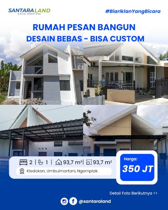 Rumah Pesan Bangun Type 36 – Luas Tanah 93,7 m²