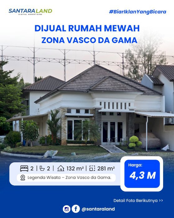 JUAL RUMAH MEWAH – LEGENDARIS DI LEGENDA WISATA, BOGOR