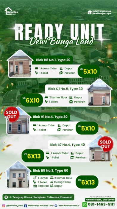 Perumahan siap huni tanpa bank