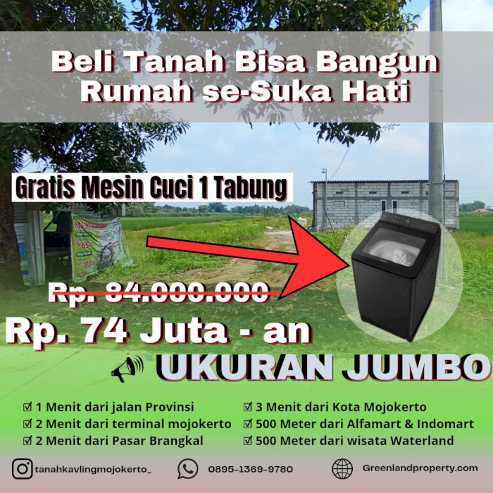 Tanah Murah SHM Mojokerto