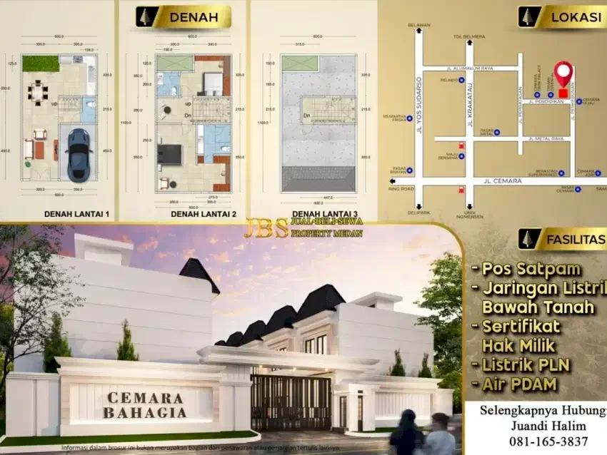 HOT PROJECT DAERAH METAL! Komplek Cemara Bahagia Jalan Pendidikan –